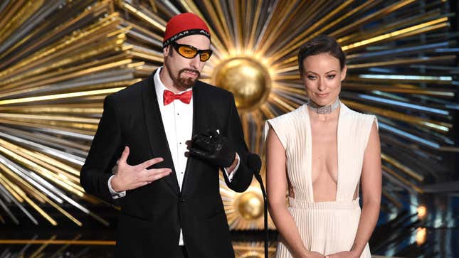 Sacha Baron Cohen (als Ali G) und Olivia Wilde bei den Oscars 2016